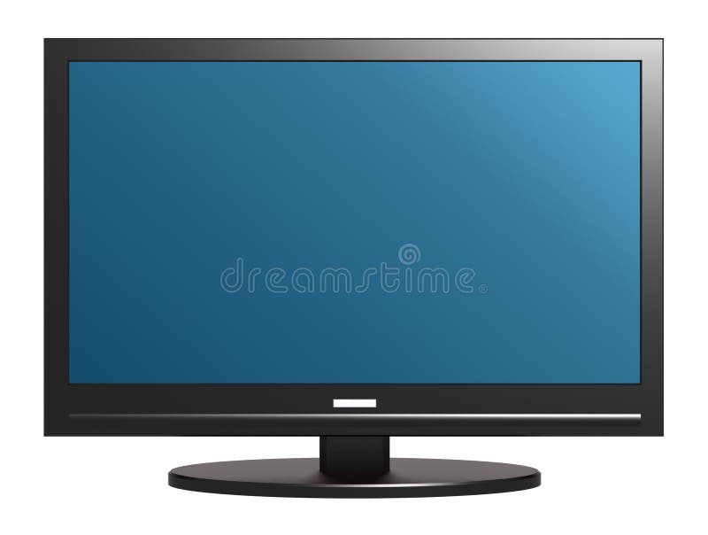 Vector image LCD TV. Excellent quality for your design.