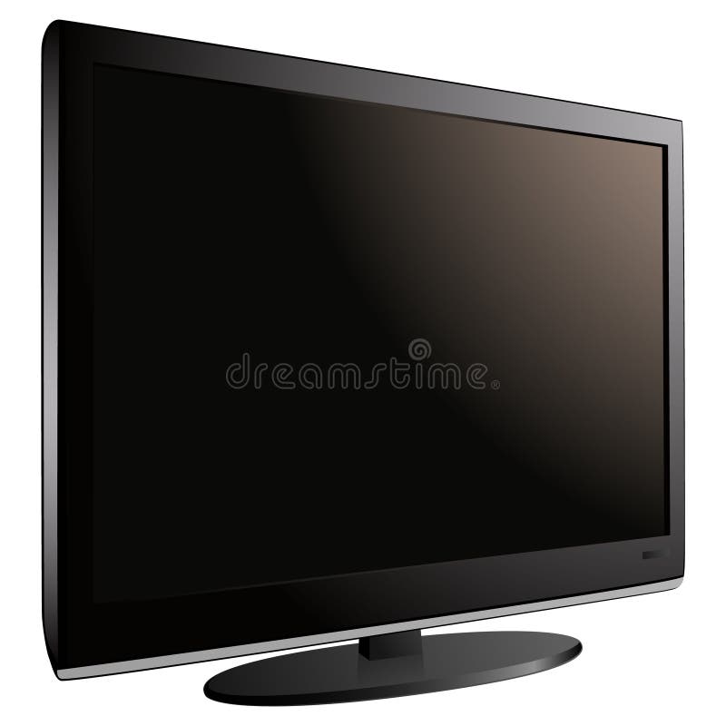 Vector image LCD TV. Excellent quality for your design. Lcd tv vector illustrations
