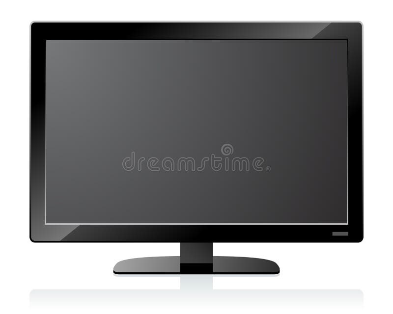 Vector image LCD TV. Excellent quality for your design. Lcd tv vector vectors