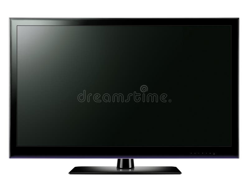 TV met groot scherm stock foto. Image monitor - 18067442