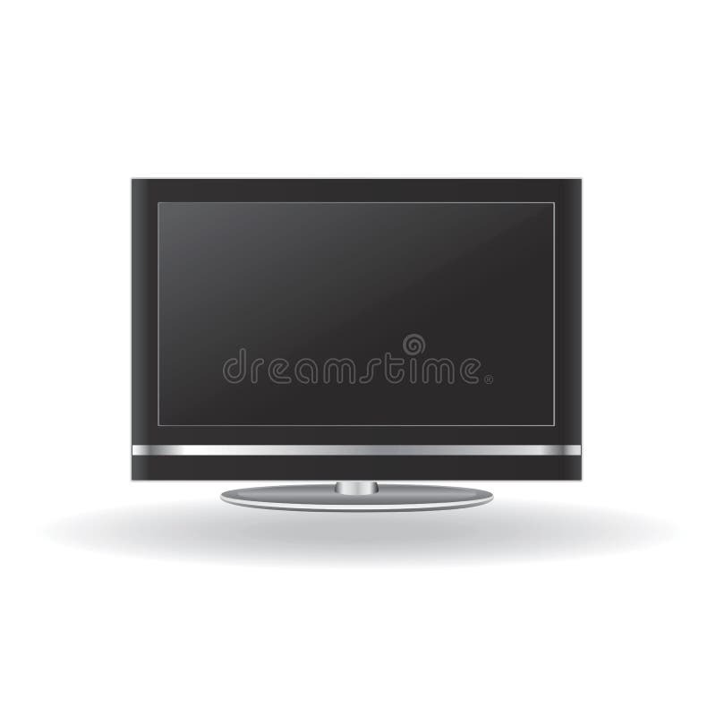 Lcd screen monitor tv Royalty Free Vector Image
