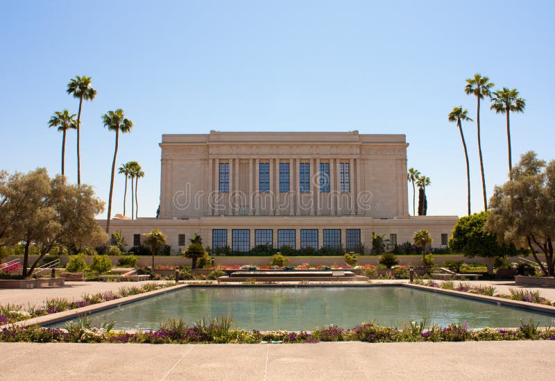 LDS Mesa Arizona Temple stock image. Image of christianity - 12275309