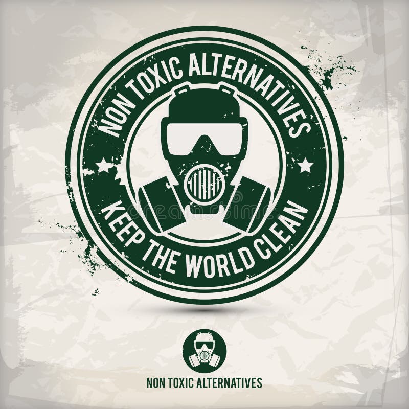 Le alternative non tossiche alternative timbrano royalty illustrazione gratis Le alternative non tossiche alternative timbrano royalty illustrazione gratis