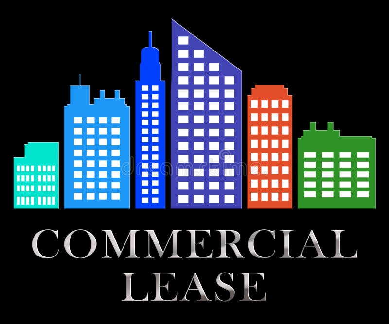 Commercial Lease Skyscrapers Describes Real Estate Leases 3d Illustrations. Commercial Lease Skyscrapers Describes Real Estate Leases 3d Illustrations