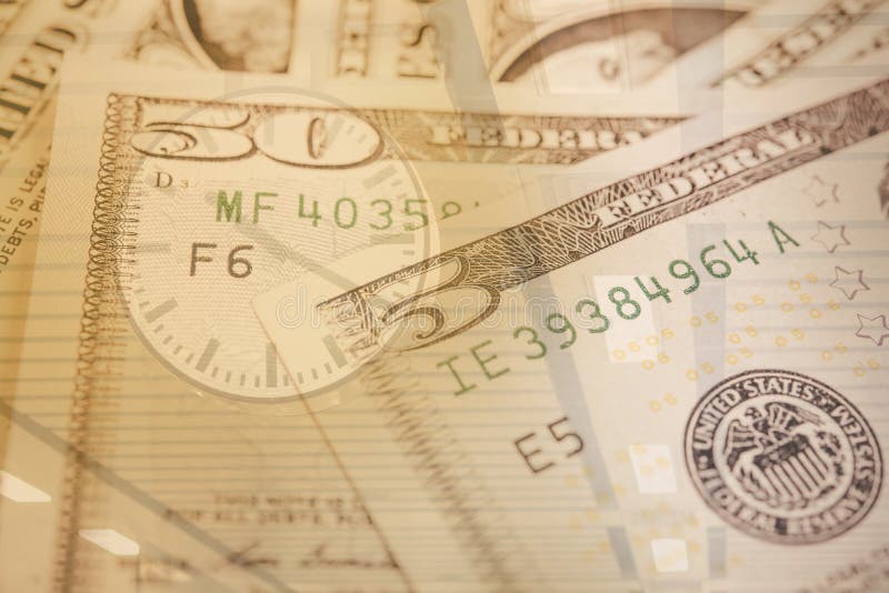 Le banconote in dollari finanziano ed attività bancarie per il fondo fotografia stock libera da diritti Le banconote in dollari finanziano ed attività bancarie per il fondo fotografia stock libera da diritti