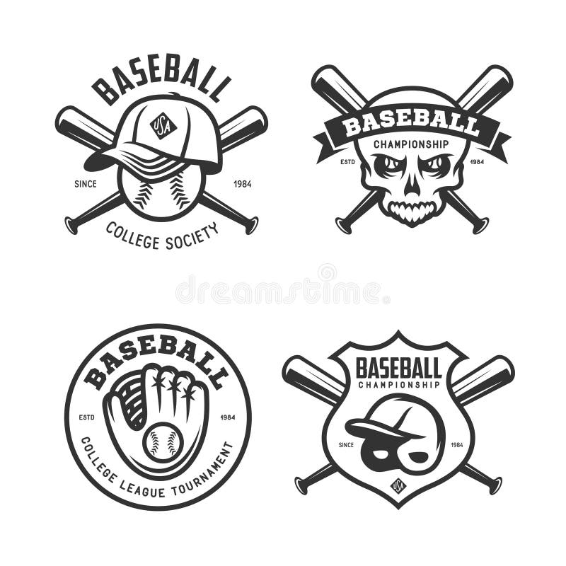 Le base-ball marque des emblèmes d'insignes réglés Illustration de vintage de vecteur illustration stock Le base-ball marque des emblèmes d'insignes réglés Illustration de vintage de vecteur illustration stock