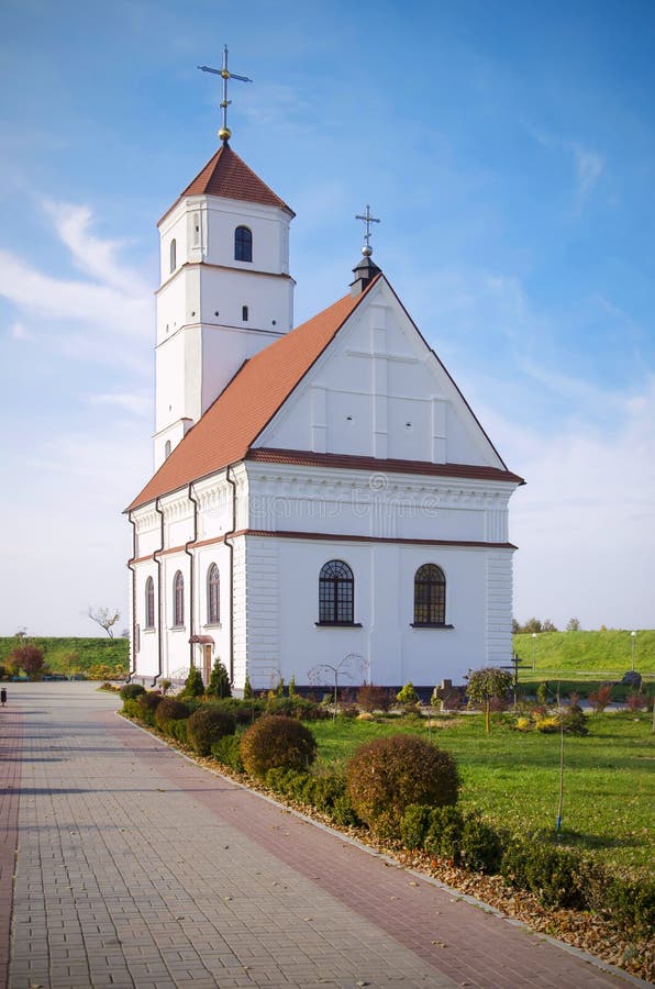 Le Belarus, Zaslavl : Église orthodoxe de Spaso-Preobrazhensky images stock Le Belarus, Zaslavl : Église orthodoxe de Spaso-Preobrazhensky images stock