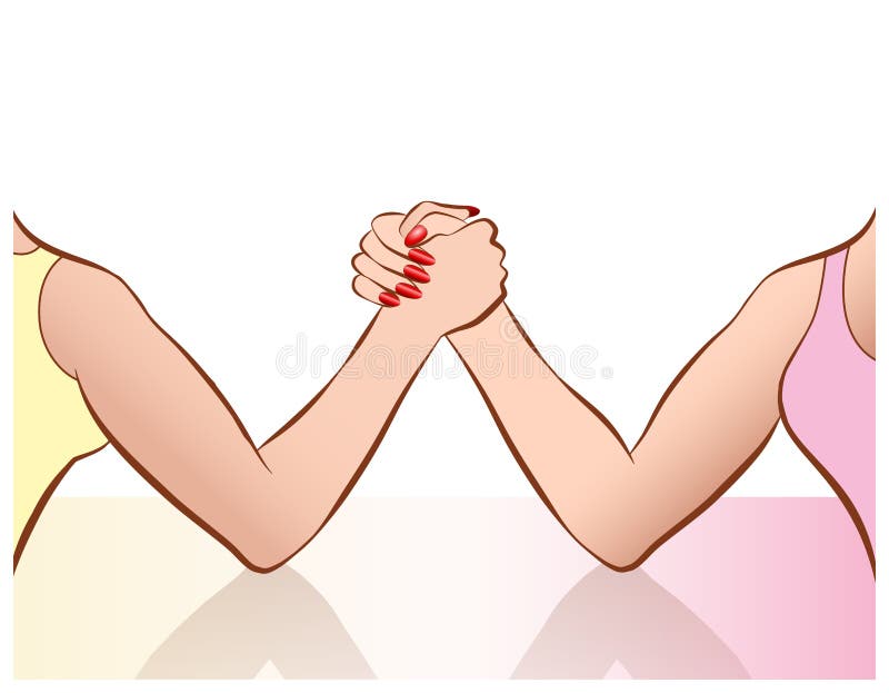 Bras de fer illustration de vecteur. Illustration du effort 38777177