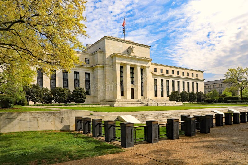 Le bâtiment de Federal Reserve photos libres de droits Le bâtiment de Federal Reserve photos libres de droits