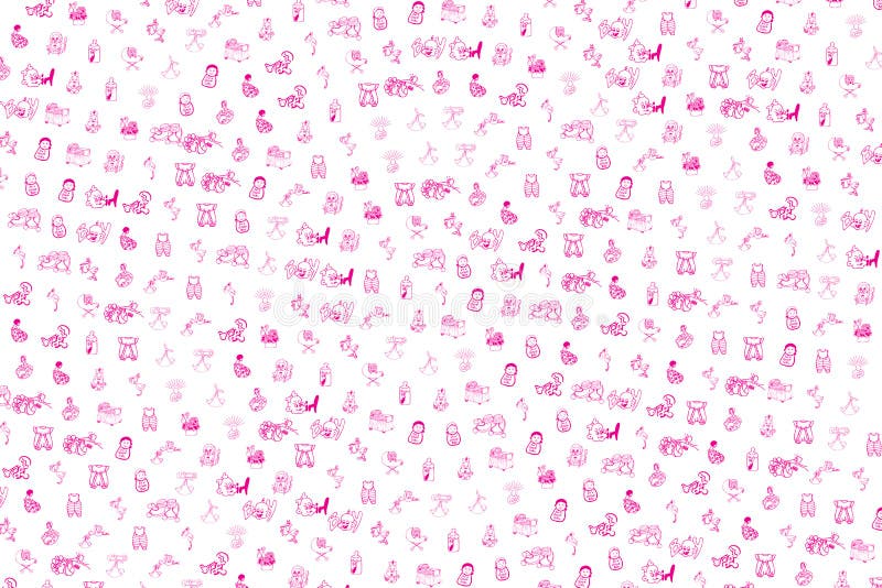 Le bébé nouveau-né partie le modèle de fond illustration libre de droits