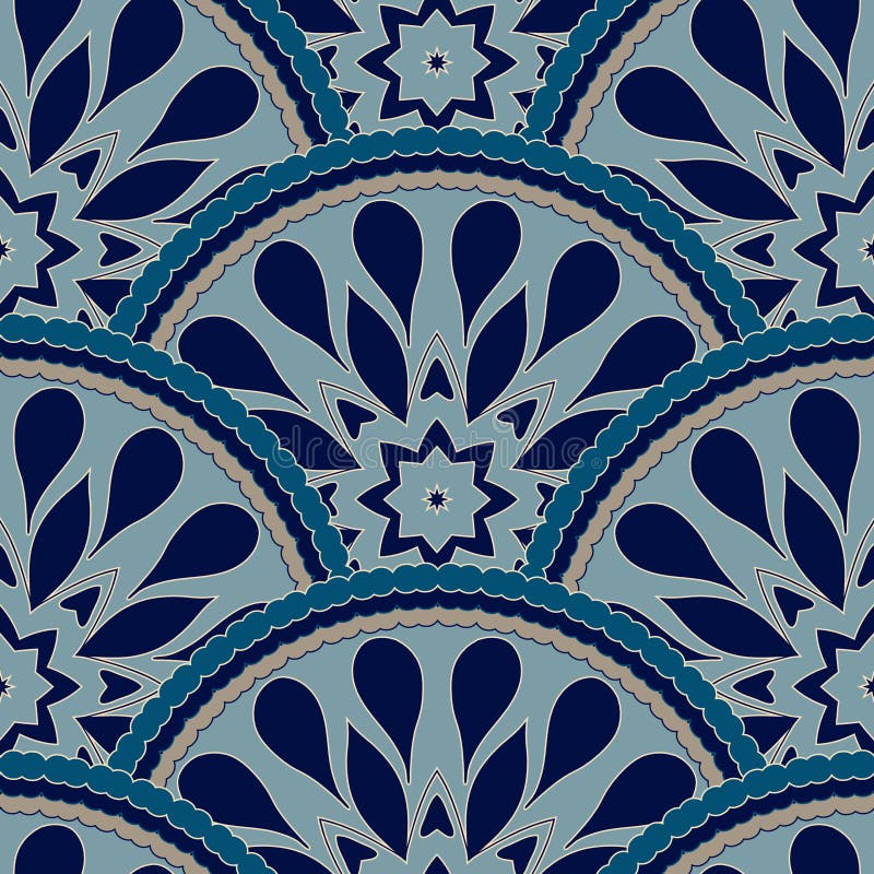 Le cadre sans couture de modèle de patchwork de la tuile florale colorée à la mode de fleur entoure Pour des textures de surface illustration libre de droits Le cadre sans couture de modèle de patchwork de la tuile florale colorée à la mode de fleur entoure Pour des textures de surface illustration libre de droits