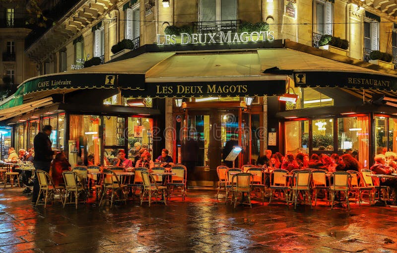 Les Magots De  Les Deux De  Caf   Paris  France Photo stock 