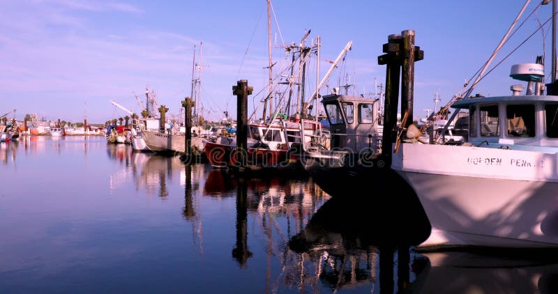 Le Canada, Vancouver, Richmond, village de Stevenston, le quai du p?cheur, taches guid?es