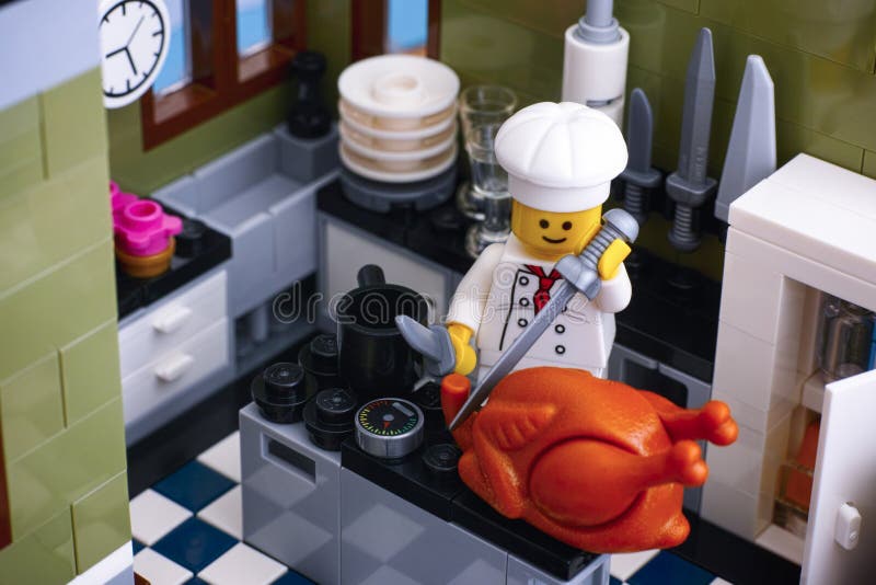 Chef Cuisinier LEGO KE24 Porte-Clé 