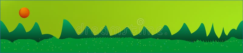 Le ciel de chaux, et les montagnes aménagent en parc illustration libre de droits Le ciel de chaux, et les montagnes aménagent en parc illustration libre de droits