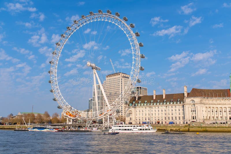 Le Coca-Cola London Eye à Londres images libres de droits Le Coca-Cola London Eye à Londres images libres de droits