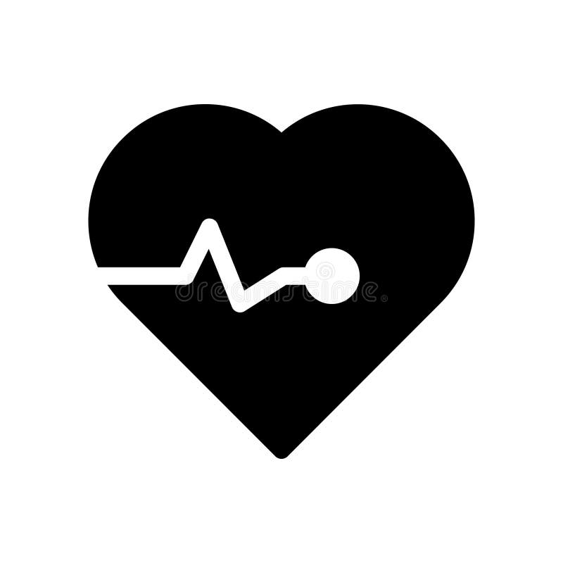 Le coeur a battu l'icône de vecteur de glyph illustration de vecteur Le coeur a battu l'icône de vecteur de glyph illustration de vecteur