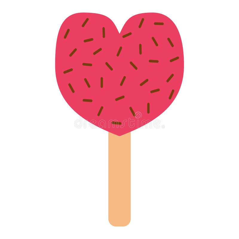 Le coeur d'icône d'illustration de vecteur de crème glacée de fruit a isolé la sucrerie congelée savoureuse de vanille froide dou illustration libre de droits Le coeur d'icône d'illustration de vecteur de crème glacée de fruit a isolé la sucrerie congelée savoureuse de vanille froide dou illustration libre de droits