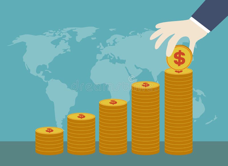 Le concept de l'économie et de l'investissement illustration libre de droits Le concept de l'économie et de l'investissement illustration libre de droits