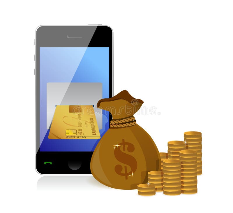 Le concept financier gagnent l'argent illustration stock Le concept financier gagnent l'argent illustration stock