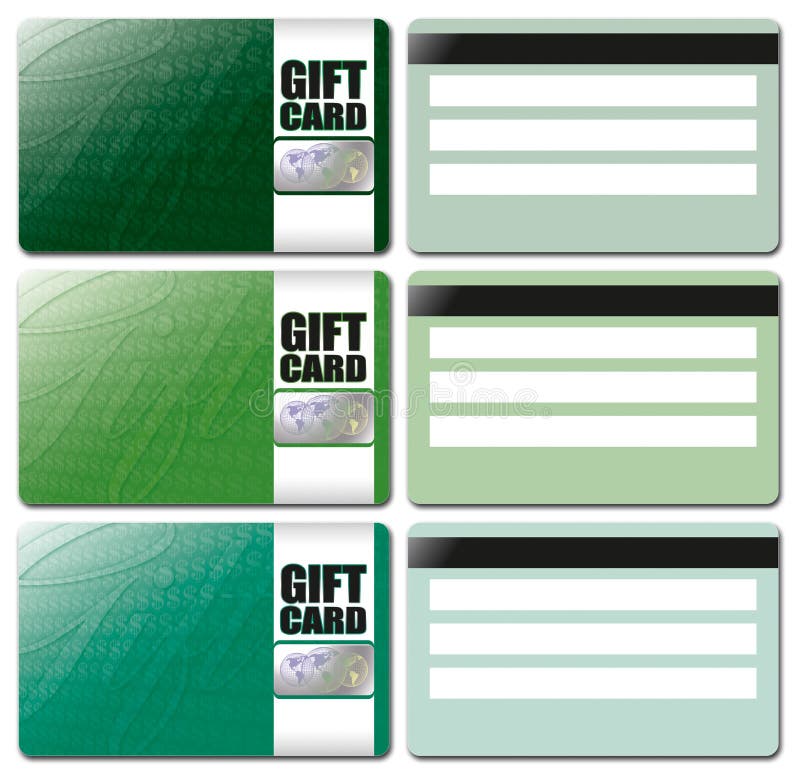 Le descripteur de carte de cadeau a placé 4 illustration stock Le descripteur de carte de cadeau a placé 4 illustration stock