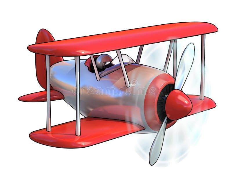 Le dessin animé aiment l'avion illustration libre de droits Le dessin animé aiment l'avion illustration libre de droits