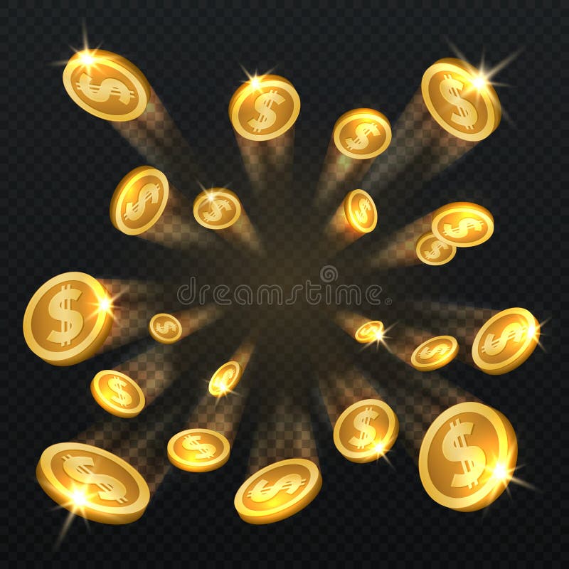 Le dollar d'or invente l'explosion Illustration de vecteur pour des finances et le concept de jeu illustration de vecteur Le dollar d'or invente l'explosion Illustration de vecteur pour des finances et le concept de jeu illustration de vecteur