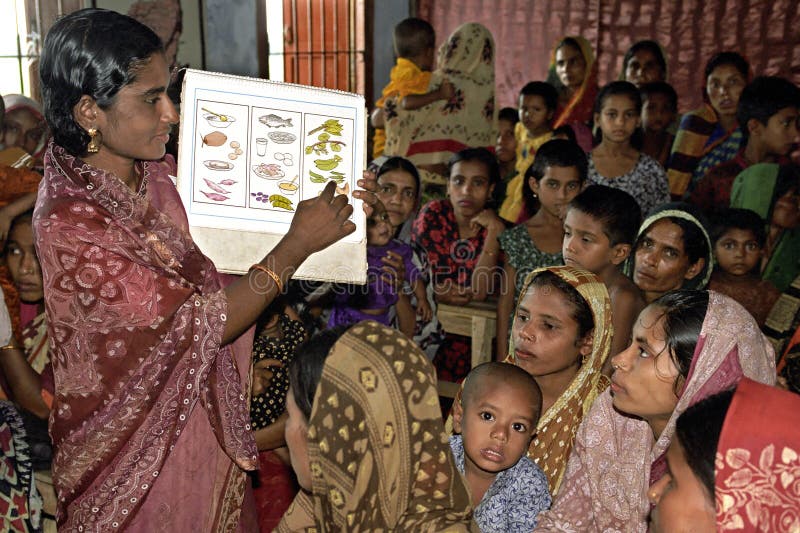 Le donne del Bangladesh sono istruite in nutrizione