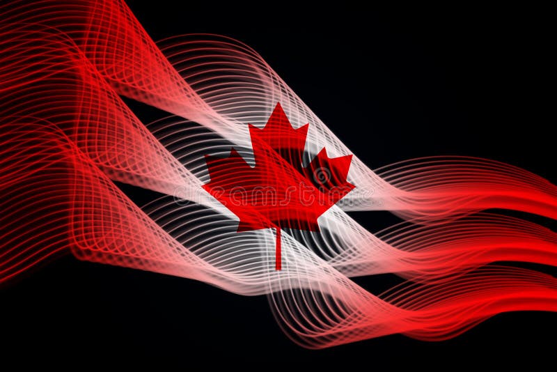 Le drapeau national du Canada illustration de vecteur Le drapeau national du Canada illustration de vecteur