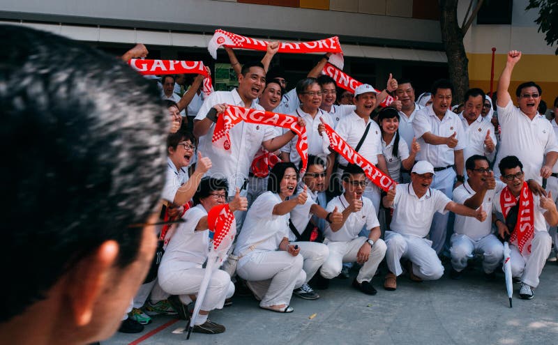 Le elezioni generali di Singapore di 2015 immagine stock Le elezioni generali di Singapore di 2015 immagine stock
