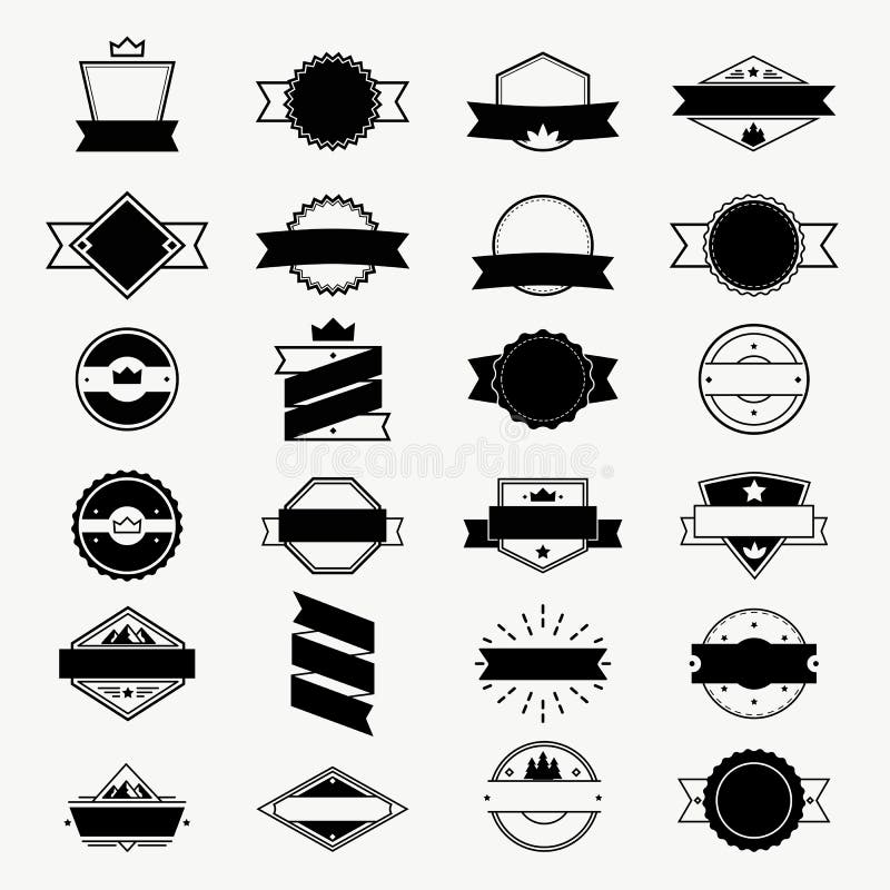 Le etichette dell'annata ed i distintivi messi, il logos di vettore, il bollo e la struttura progettano gli elementi illustrazione vettoriale Le etichette dell'annata ed i distintivi messi, il logos di vettore, il bollo e la struttura progettano gli elementi illustrazione vettoriale