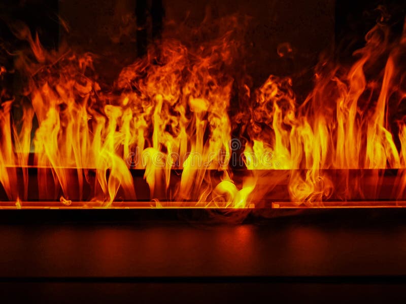Fausse Flamme Au Feu De Cheminée Artificielle électrique Photo stock -  Image du cheminée, décoratif: 204069060