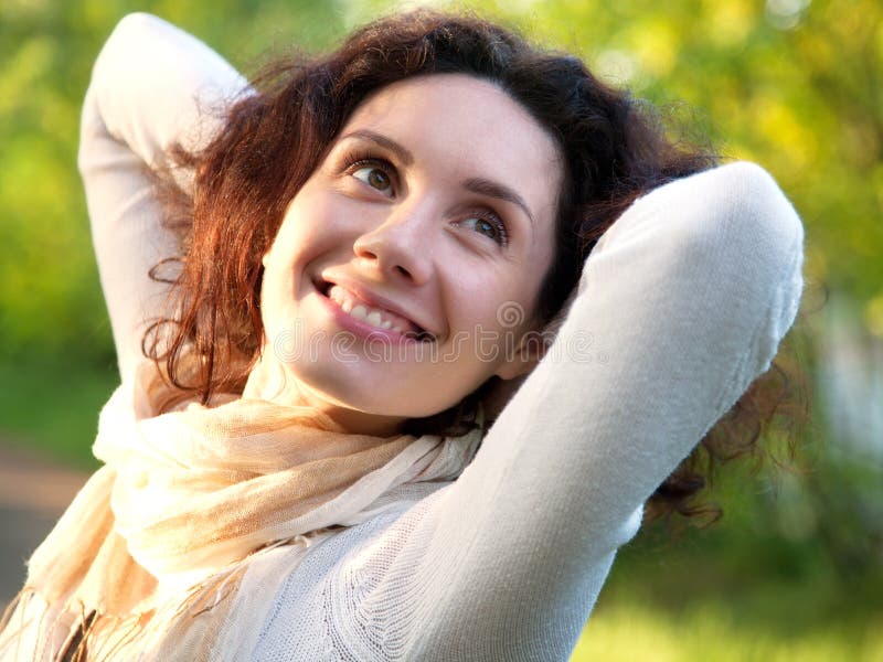 Le femme apprécient image stock