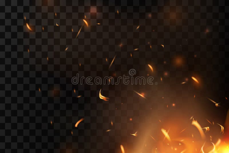 Le feu rouge suscite le vecteur volant Particules rougeoyantes brûlantes Flamme du feu avec des étincelles dans le ciel au-dessu illustration de vecteur Le feu rouge suscite le vecteur volant Particules rougeoyantes brûlantes Flamme du feu avec des étincelles dans le ciel au-dessu illustration de vecteur