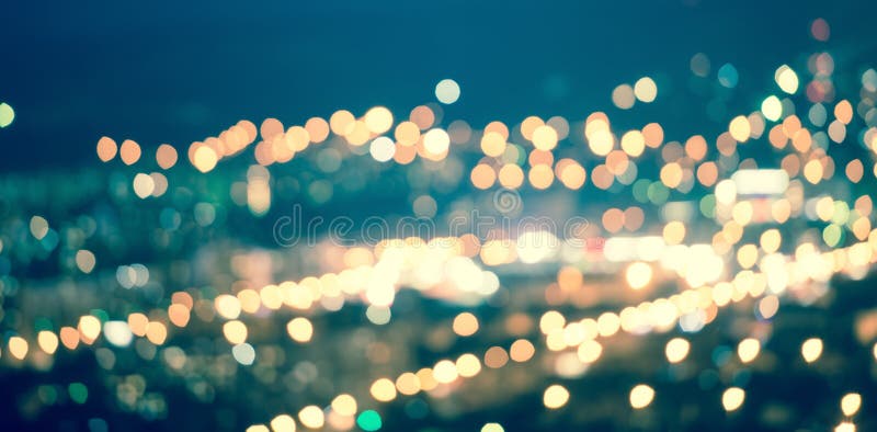 Le fond naturel circulaire bleu abstrait de bokeh, ville allume l'esprit images stock Le fond naturel circulaire bleu abstrait de bokeh, ville allume l'esprit images stock