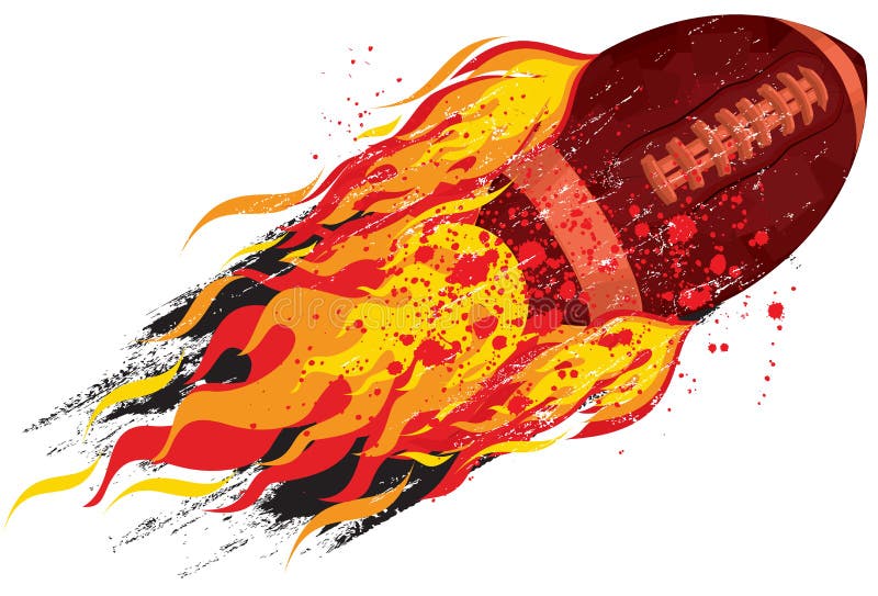 Le football flamboyant illustration de vecteur