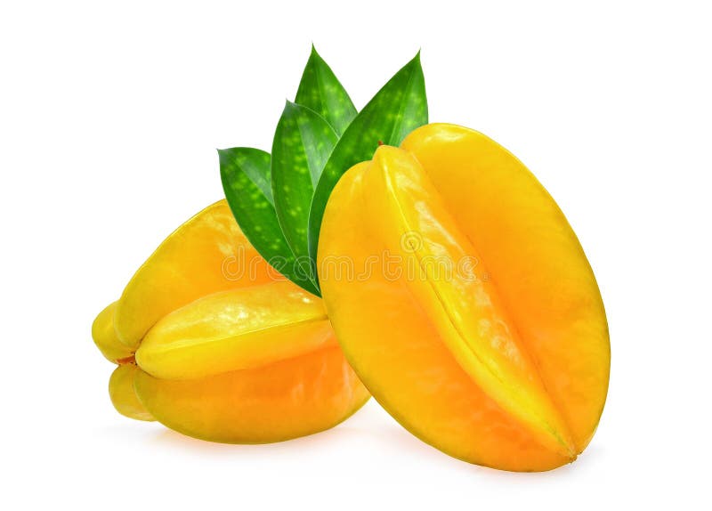 Le fruit entier de caïmite deux avec le vert part sur le blanc photos libres de droits Le fruit entier de caïmite deux avec le vert part sur le blanc photos libres de droits