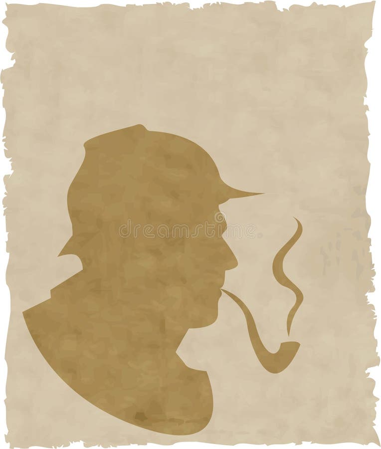 Le fumeur de pipe de silhouette illustration de vecteur Le fumeur de pipe de silhouette illustration de vecteur