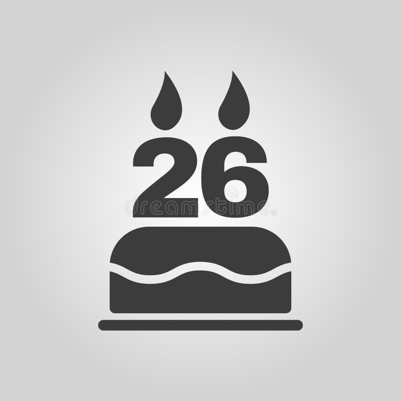 Le Gateau D Anniversaire Avec Des Bougies Sous Forme D Icone Du Numero 26 Symbole D Anniversaire Plat Illustration De Vecteur Illustration Du Icone Bougies Le Gateau D Anniversaire Avec Des Bougies Sous Forme D Icone Du Numero 26 Symbole D Anniversaire Plat Illustration De Vecteur Illustration Du Icone Bougies