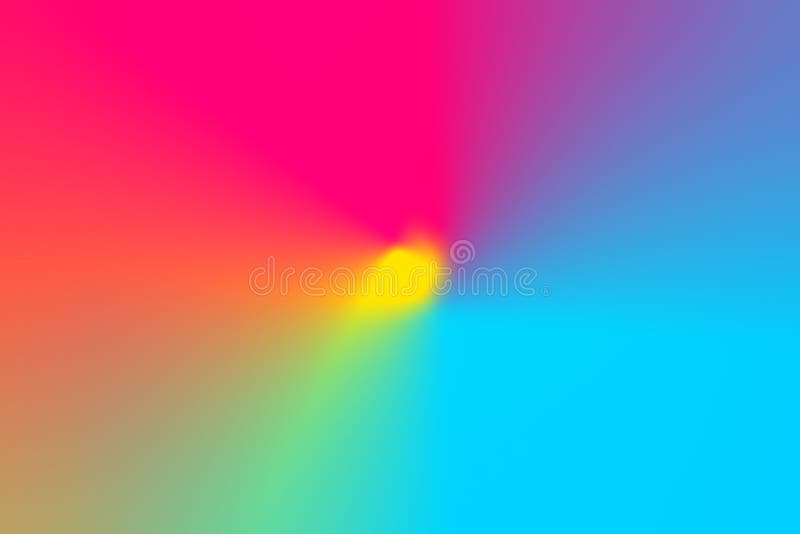 Le gradient abstrait a brouillé le fond multicolore de radial de spectre de lumière d'arc-en-ciel Modèle concentrique radial Coul