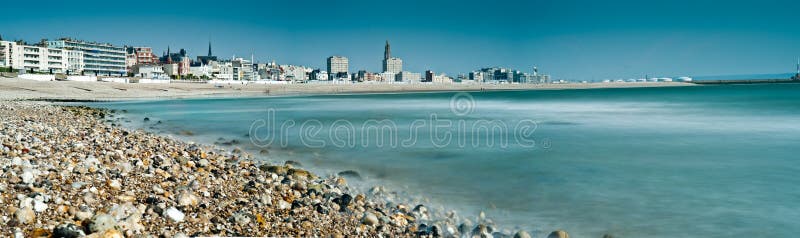 Le Havre výhľad na mesto od pláže.
