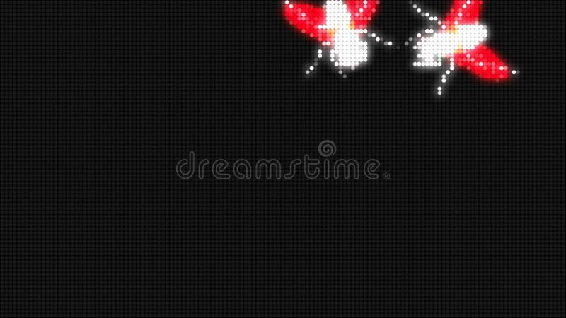 Le jeu vidéo branche à 8 bits sur table d'écoute (la boucle de HD) illustration libre de droits