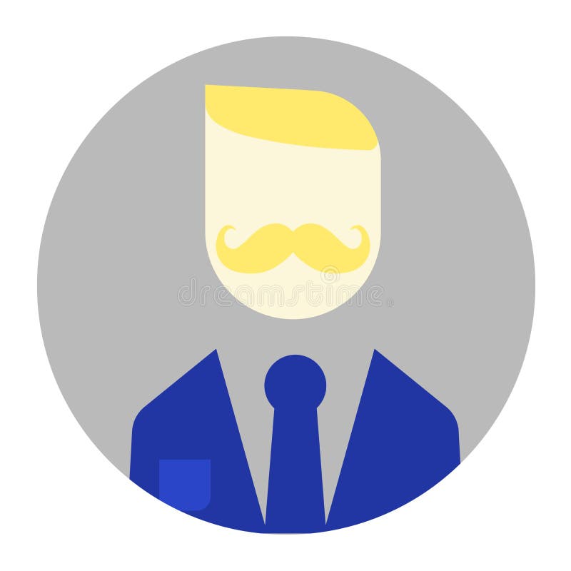 Le jeune homme moderne avec des moustaches illustration libre de droits Le jeune homme moderne avec des moustaches illustration libre de droits