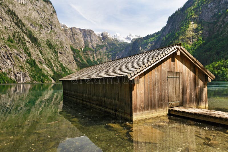 Le lac scénique Königssee photographie stock Le lac scénique Königssee photographie stock