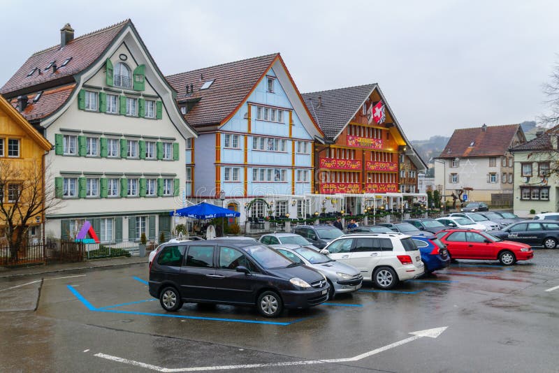 Le Landsgemeindeplatz, Appenzell photographie stock libre de droits Le Landsgemeindeplatz, Appenzell photographie stock libre de droits