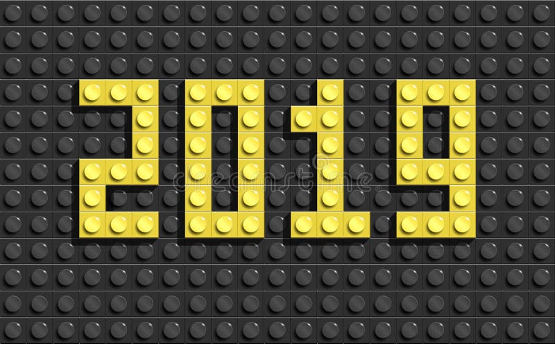 le lettere da 2019 nuovi anni dai mattoni di costruzione di lego illustrazione vettoriale le lettere da 2019 nuovi anni dai mattoni di costruzione di lego illustrazione vettoriale