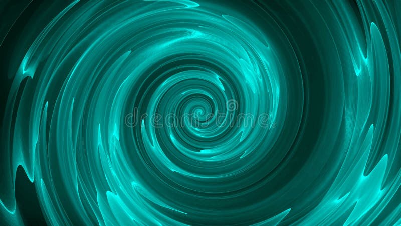 Le linee giranti a spirale astratte, generate da computer, 3D rendono il fondo illustrazione vettoriale