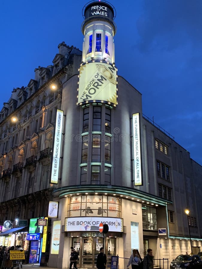 In its early years, the theatre proved so popular that it was demolished, to be rebuilt with a larger capacity. The current building opened in 1937 with a brand new Art Deco style, designed by Robert Cromie, whose other projects include the Eventim Apollo and the Royal Court's mid-century interior reurbishment. The building was granted Grade II listed status in 1999. The Prince of Wales Theatre is currently owned by Delfont Mackintosh and houses the Delfont Room, which stages concerts and performances throughout the year. The main stage has traditionally been hosted musical comedies, with past productions including Funny Girl and Sweet Charity. The theatre has been home to The Book of Mormon since 2013. In its early years, the theatre proved so popular that it was demolished, to be rebuilt with a larger capacity. The current building opened in 1937 with a brand new Art Deco style, designed by Robert Cromie, whose other projects include the Eventim Apollo and the Royal Court's mid-century interior reurbishment. The building was granted Grade II listed status in 1999. The Prince of Wales Theatre is currently owned by Delfont Mackintosh and houses the Delfont Room, which stages concerts and performances throughout the year. The main stage has traditionally been hosted musical comedies, with past productions including Funny Girl and Sweet Charity. The theatre has been home to The Book of Mormon since 2013.