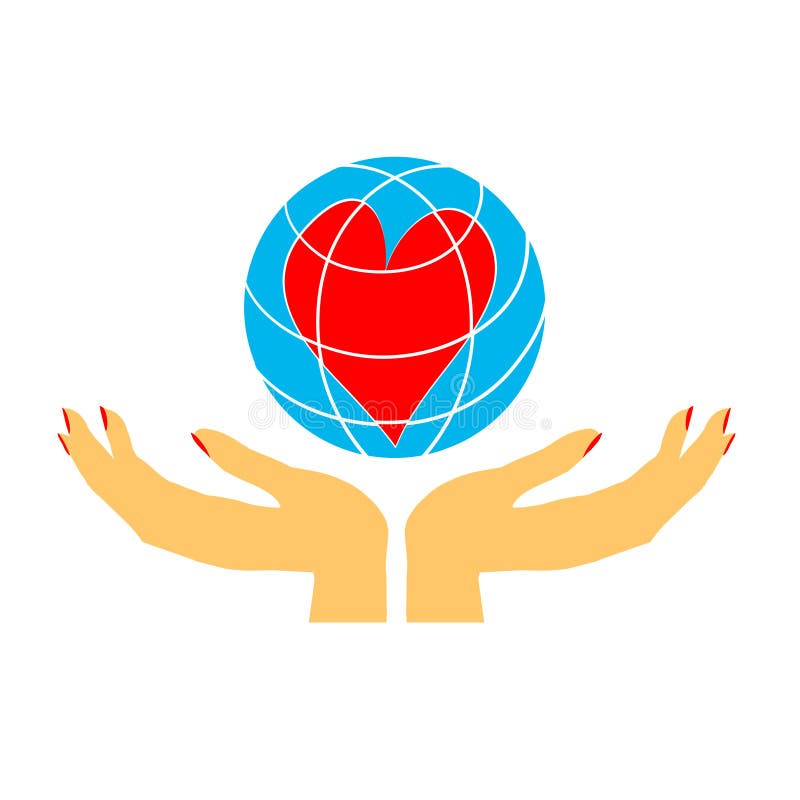 Le mani del ` s delle donne abbracciano il globo Amore per pianeta Terra Un simbolo di preoccuparsi ecologia royalty illustrazione gratis Le mani del ` s delle donne abbracciano il globo Amore per pianeta Terra Un simbolo di preoccuparsi ecologia royalty illustrazione gratis