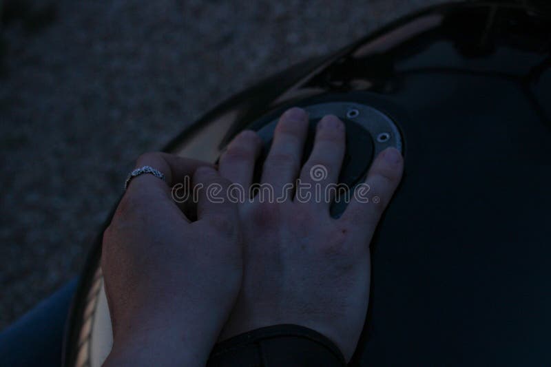 Le mani il mio amante fotografia stock